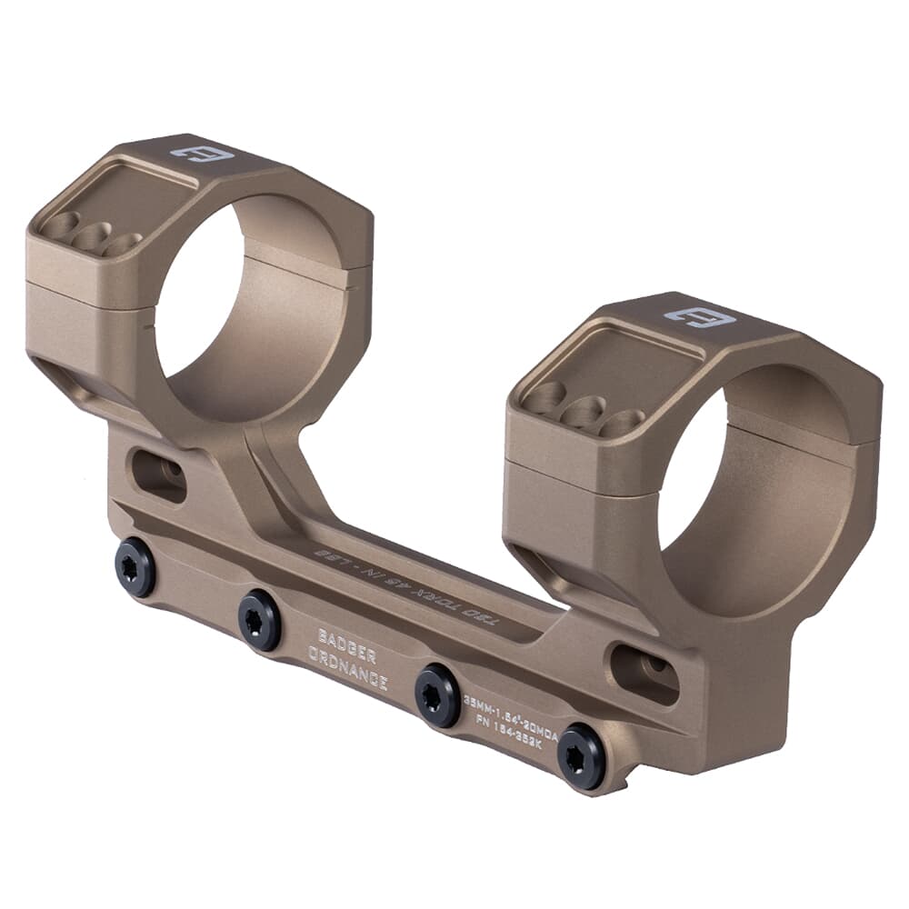 Badger Ordnance C.O.M.M. MAX 35mm 1.54&quot; 20MOA Tan Scope Mount 154-352K