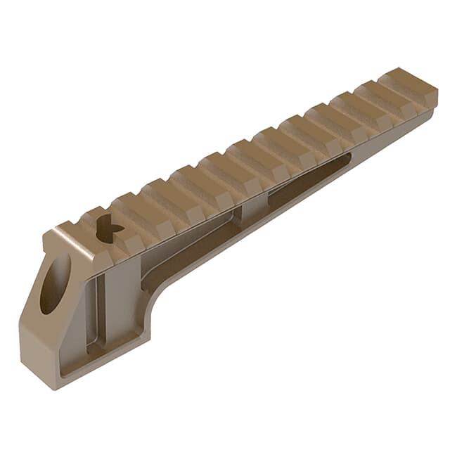 Badger Ordnance Condition One Coaxial Laser Integration Fixture (CLIF) 12 Slot Rail Tan 700-21
