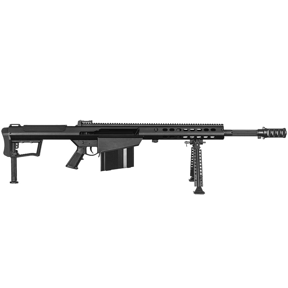 Barrett M107A1 .50 BMG Semi-Auto Black Rifle w/ Hydraulic Buffer System and Black 20" Fluted Bbl 18062 For Sale - EuroOptic.com