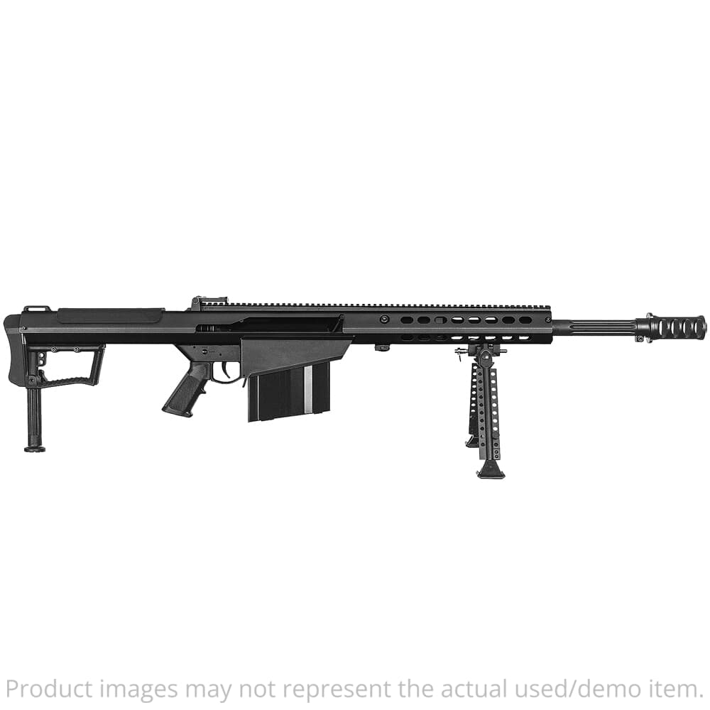 USED Barrett M107A1 .50 BMG Semi-Auto Black Cerakote Rifle w/Hydraulic Buffer System &amp; Black 20" Fluted Bbl 18062 - Store Display - Minor Scratches in Finish USED102711