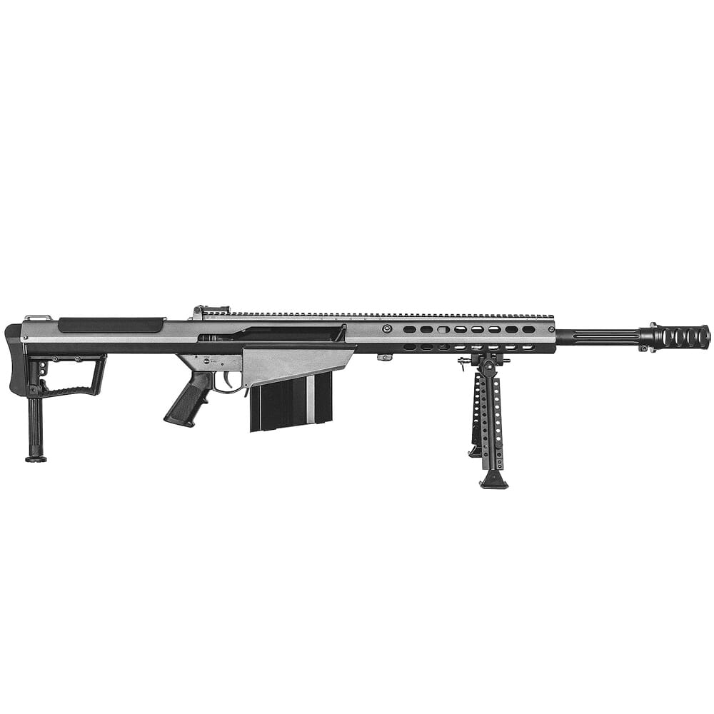Barrett M107A1 .50 BMG Semi-Auto Grey Rifle w/ Hydraulic Buffer System and Black 20" Fluted Bbl 18068
