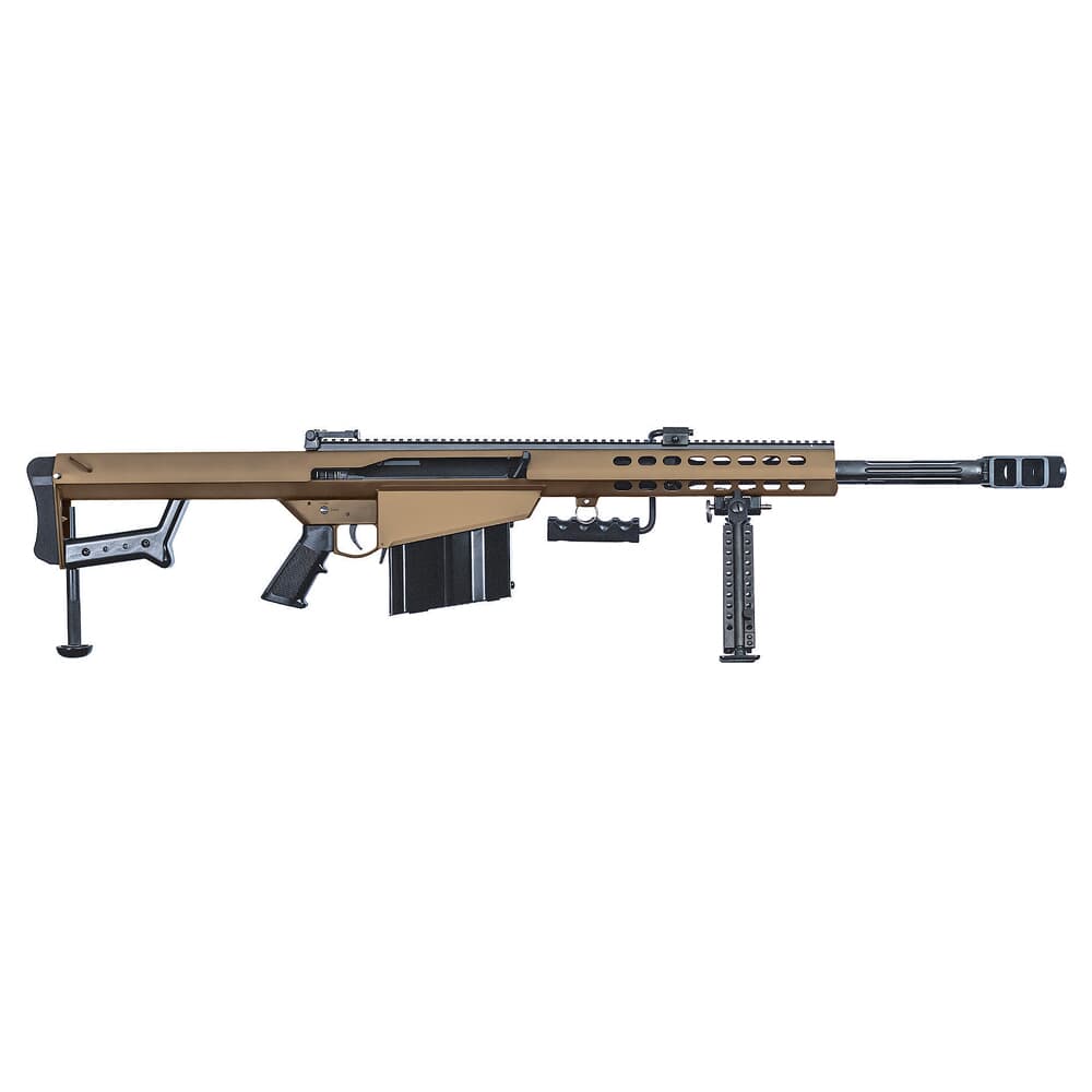 Barrett 82A1 50 BMG Coyote Brown 20&quot; Fluted Bbl Rifle w/ 10Rd Magazine and Pelican Case 18860
