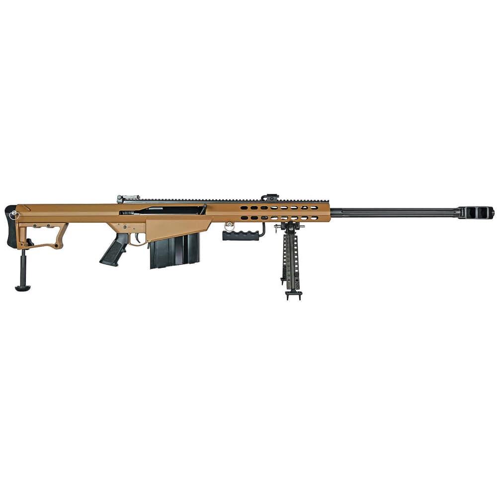 Barrett EO Exclusive US Military M107A1 .50 BMG Semi-Auto 29" Bbl Coyote Cerakote Rifle w/(4) 10rd Mags and Pelican Case 82911