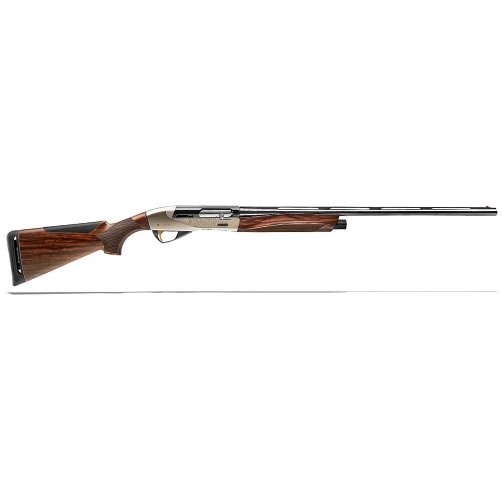 Benelli Ethos Field 28ga 3&quot; 26&quot; AA-Grade Satin Walnut Engraved Nickel-Plated Receiver 2+1 Semi-Auto Shotgun 10480