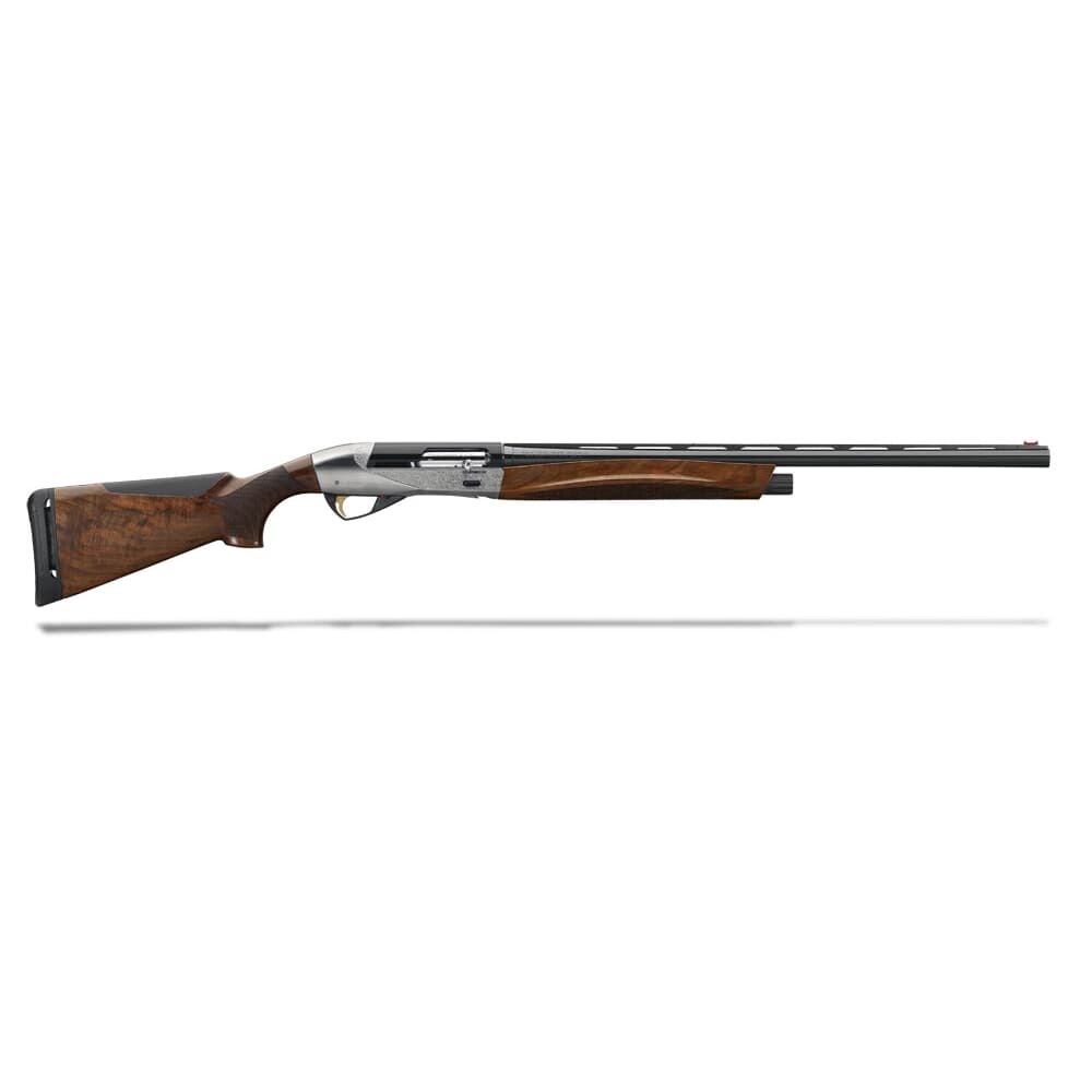 Benelli ETHOS Field 12-ga 3&quot; 28&quot; AA-Grade Satin Walnut Engraved Nickel-Plated Receiver 4+1 Semi-Auto Shotgun 10462