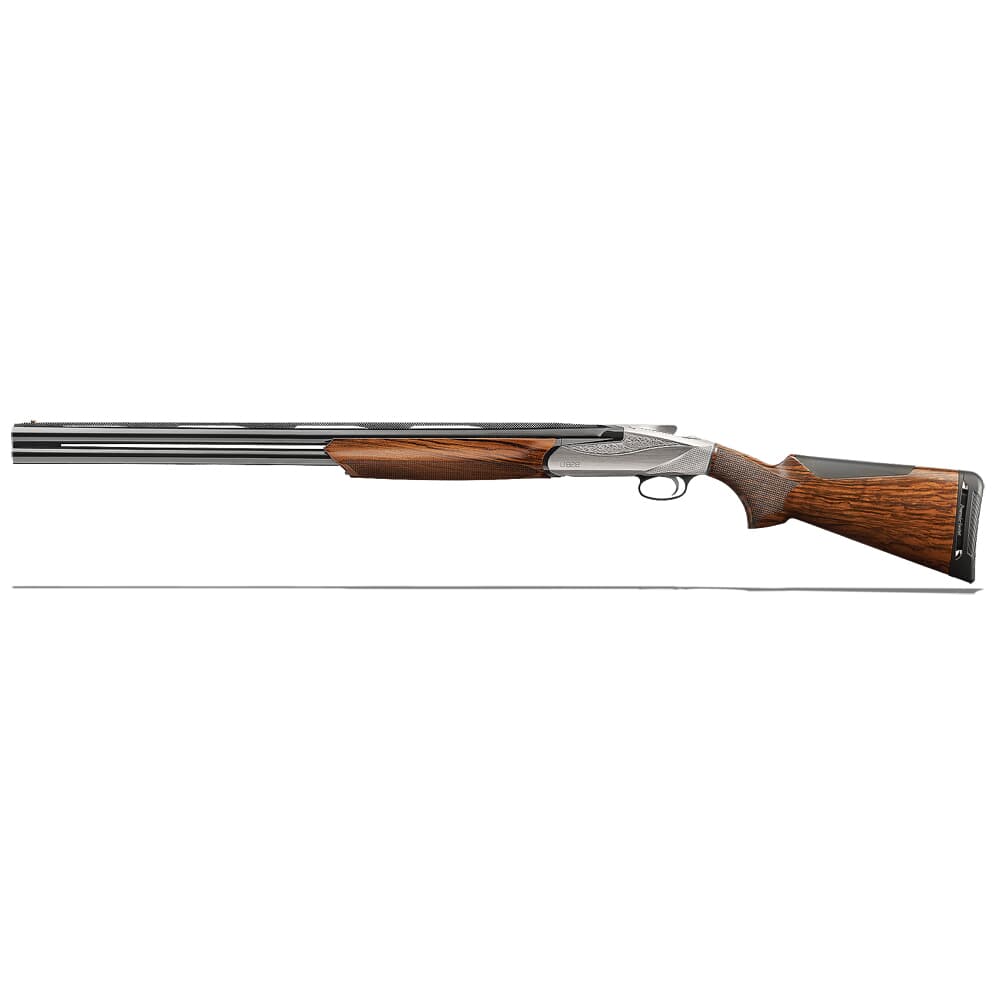 Benelli 828U 12ga 3&quot; 26&quot; LH AA-Grade Satin Walnut Engraved Nickel Receiver O/U Break Action Shotgun 10707