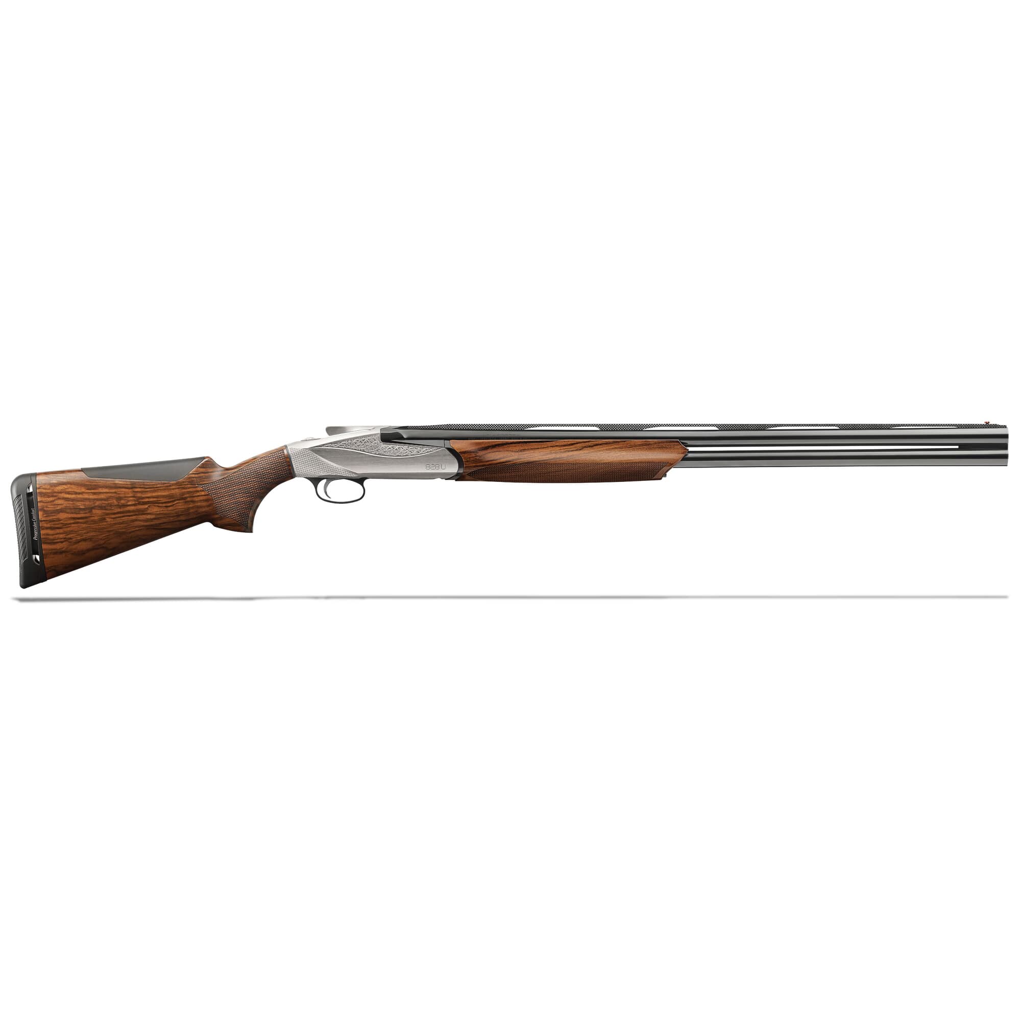 Benelli 828U 12-gauge 3&quot; 28&quot; AA-Grade Satin Walnut Engraved Nickel Receiver O/U Break Action Shotgun 10704