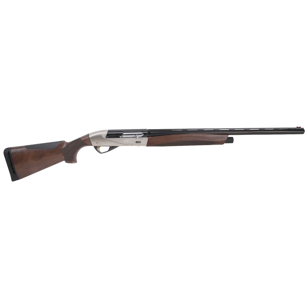 Benelli USED Ethos Field 12ga 3" 26" AA-Grade Satin Walnut Engraved Nickel-Plated Receiver 4+1 Semi-Auto Shotgun 10461 - Like New but Small Chip in Wood Forearm UA2734