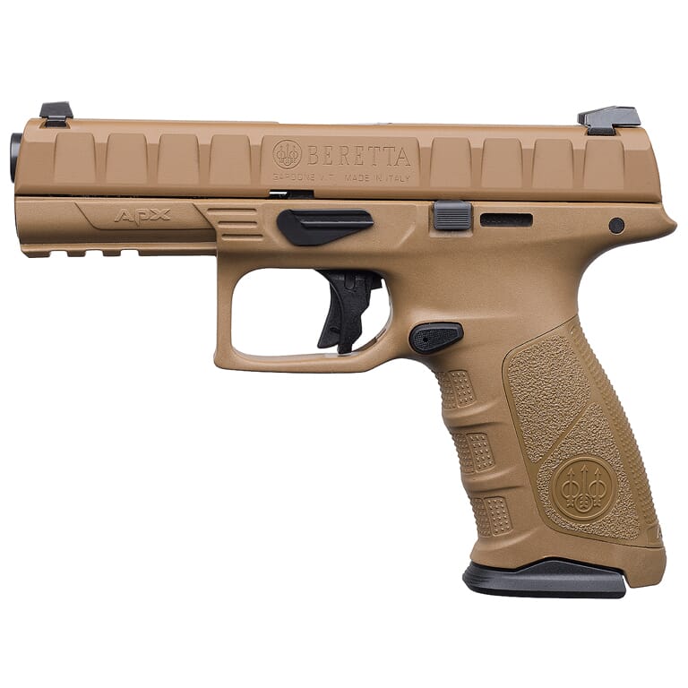 Beretta Apx Full Size Fde 9mm Striker Fired 17rd Pistol Jaxf92105 For Sale Flat Rate Shipping Eurooptic Com