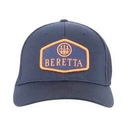 Beretta TKAD FlexFit Trucker Hat Navy/Blaze Orange Medium BC026T1675030SM