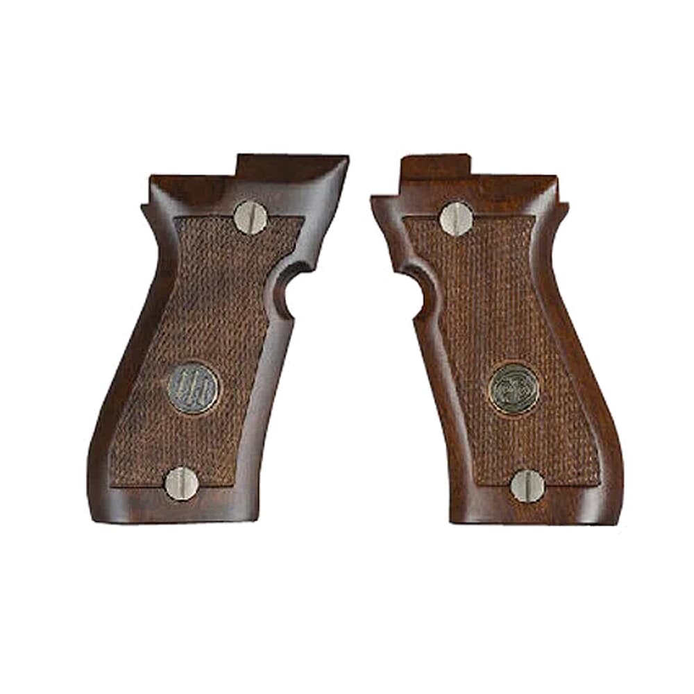 Beretta 85F Walnut Grips w/Trident & Medallion Logos JG85FW