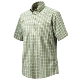 Beretta Drip Dry SS Shirt Beige/Green Small LU520T1533012ES