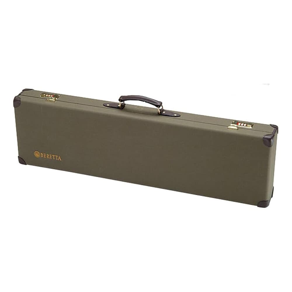 Beretta Over/Under &amp; (2) Barrel Hard Green Canvas Shotgun Case SVPD208
