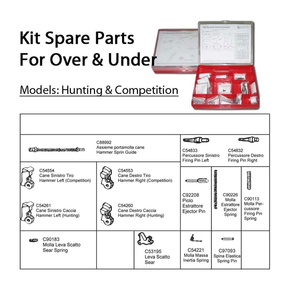 Beretta Over/Under Spare Parts Kit EK68612