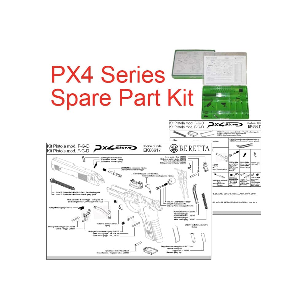 Beretta PX4 Series Spare Parts Kit EK68617