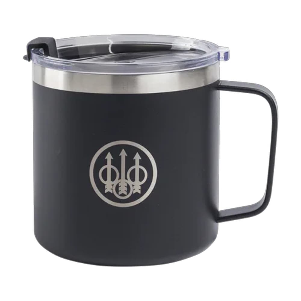 Beretta Black 16oz Double Insulated Coffee Mug w/Push-Lock Lid OG581D00480999UNI