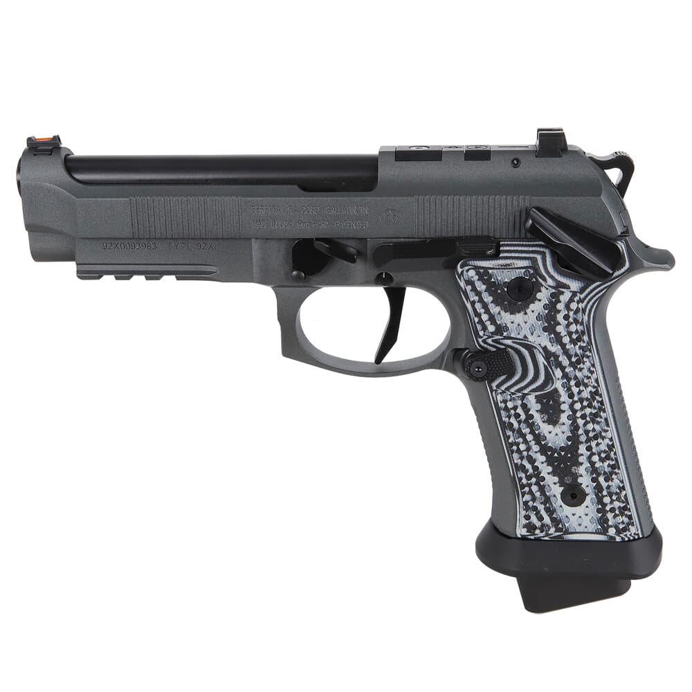 Beretta 92Xi SAO LCO 4.9&quot; Bbl Black/Dark Grey Full Size Optics Ready Pistol w/(3) MEC-GAR 18+4rd Mags J92XFMSA21LCO