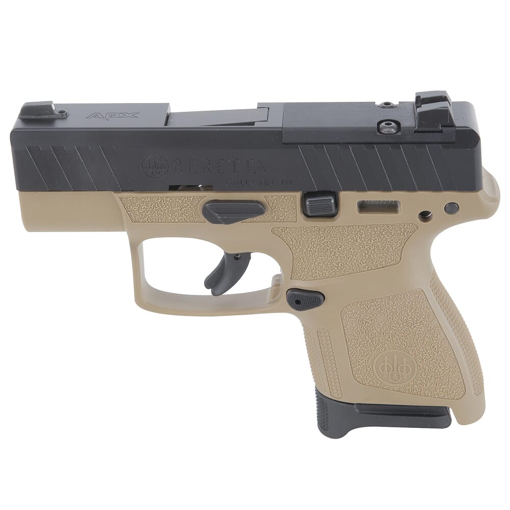 Beretta APX A1 Carry RDO 9mm 3.07" Bbl Semi-Auto FDE Pistol w/(1)8rd Extended & (1) 6rd Mag JAXN925A1