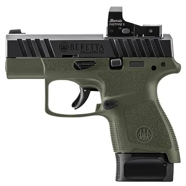 Beretta APX A1 Carry RDO 9mm 2.9&quot; Bbl ODG Semi-Auto Pistol w/(1) 8rd Extended Mag &amp; Burris FastFire 3 JAXN9278A1CO