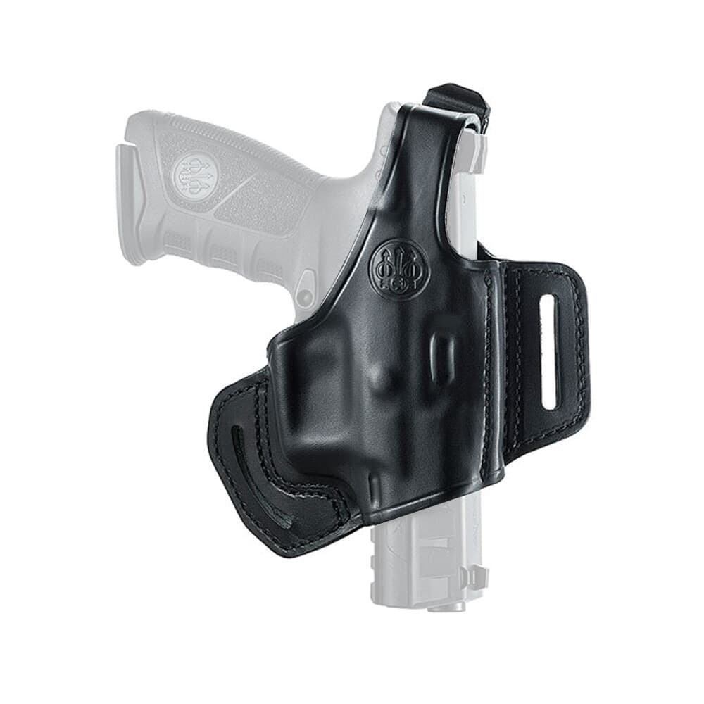 Beretta APX Mod 02 Demi Black Leather Right Hand Belt Holster E01789