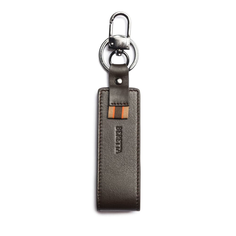 Beretta Brown Leather Keychain OG431L01260089UNI