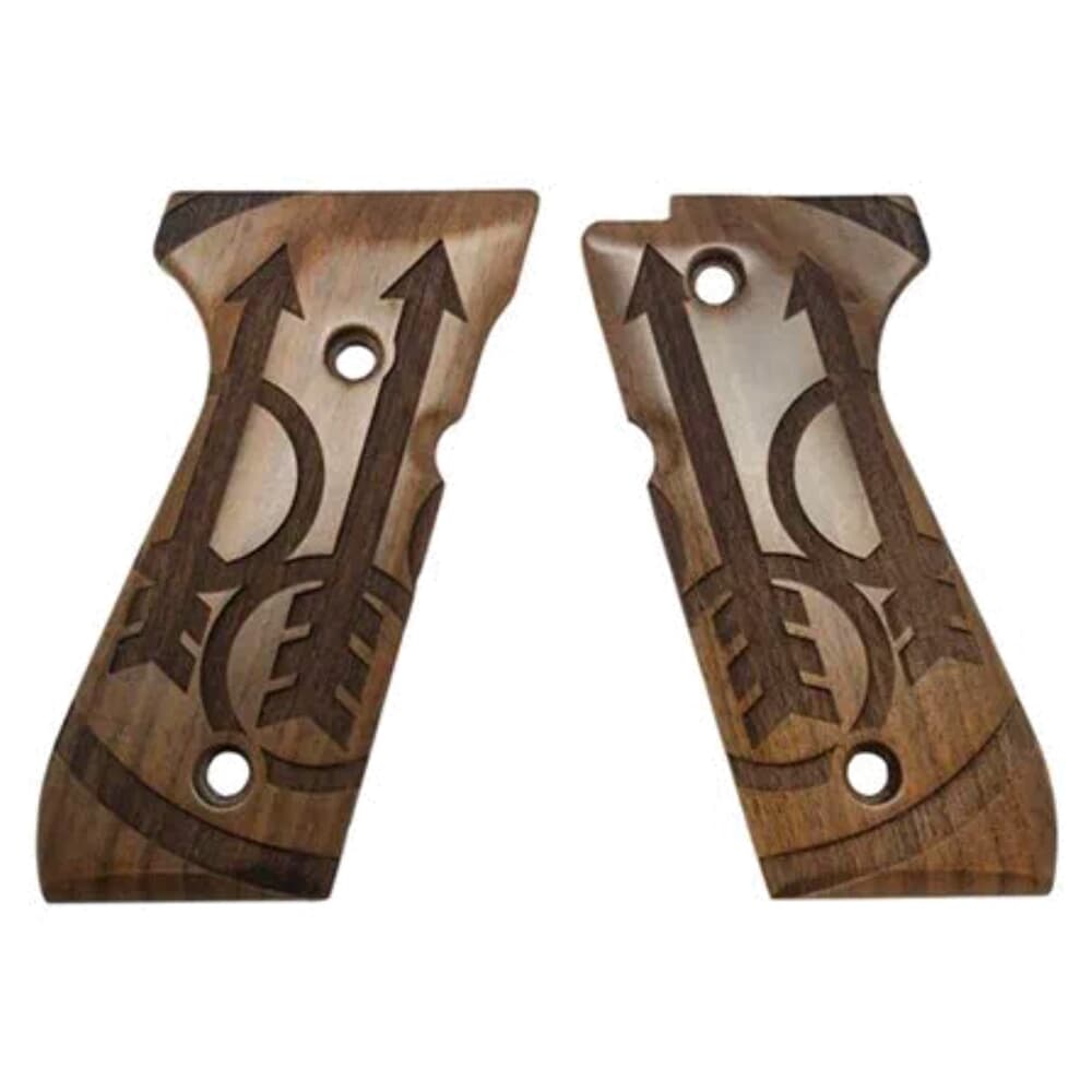Beretta 92 Series Big Trident Walnut Grips E02830