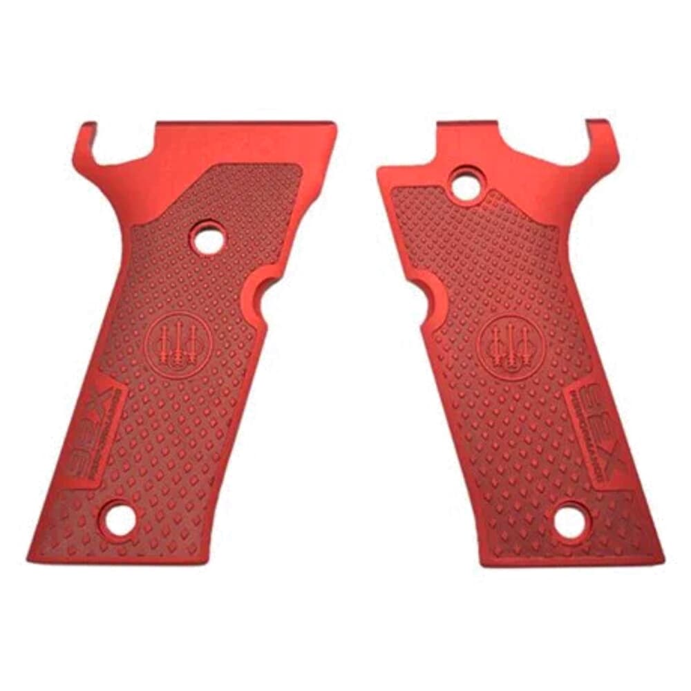 Beretta 92X Performance Match Red Aluminum Grips E02862