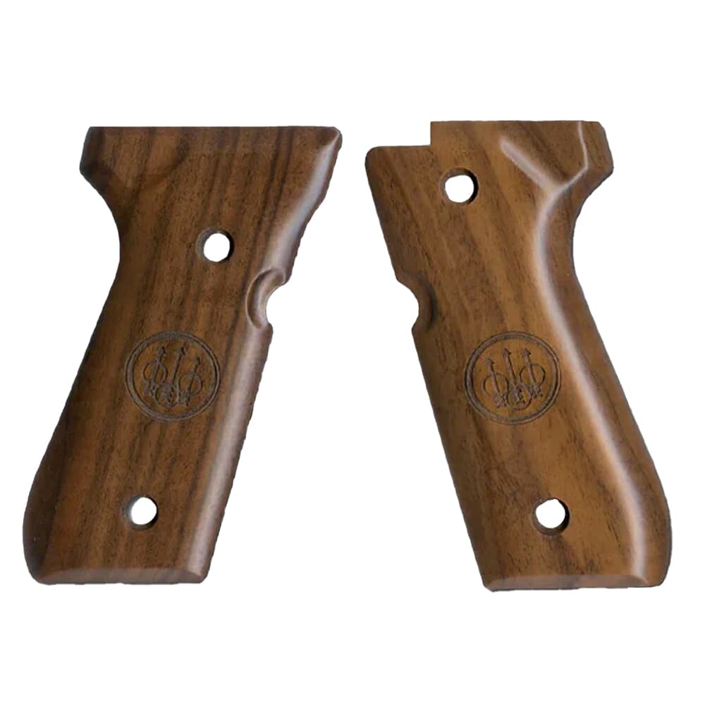 Beretta 92/96 Series Walnut Grips w/Trident Logo EU00037