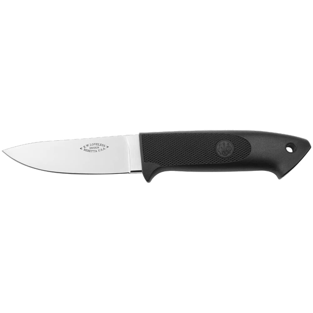 Beretta Loveless Zytel Skinner 3.38" Fixed Blade Knife w/Black Handle JK205A02