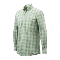 Beretta Men's Classic Button Shirt Green Check 41 LU551T1101075941