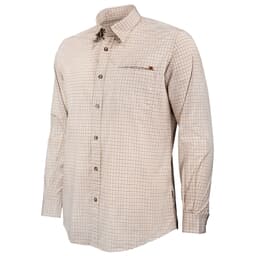 Beretta Trail Plain Collar Shirt Grey/Tan Check X Large LU801T153301A9XL