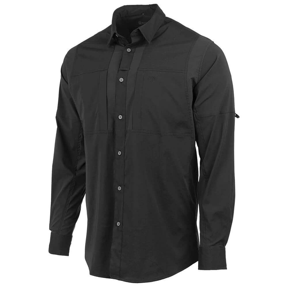 Beretta TKAD Flex Long Sleeve Button-Down Shirt Black Medium LU931T23340999M