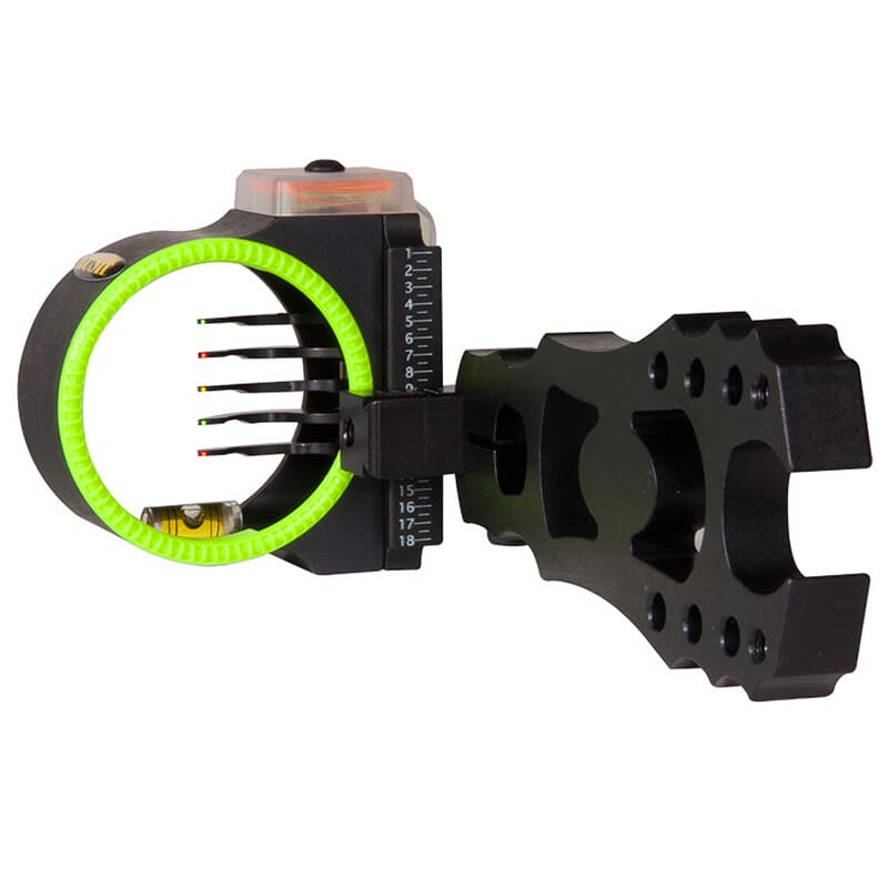 Black Gold Flash Point Rush 2&quot; Guard 5-Pin .019 Black RH Bow Sight FPRUX5