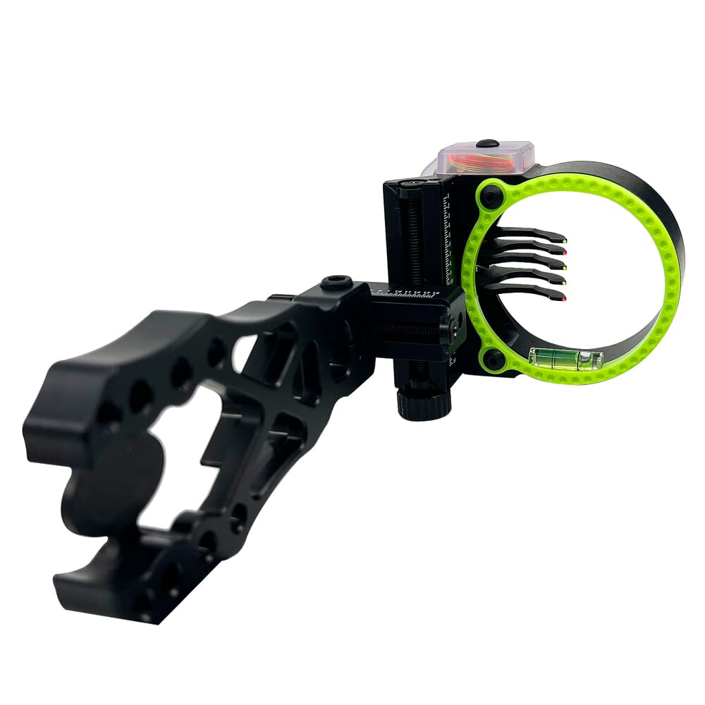 Black Gold Widow Maker 2&quot; Guard 5-Pin Black .019 LH Bow Sight WMX5-L