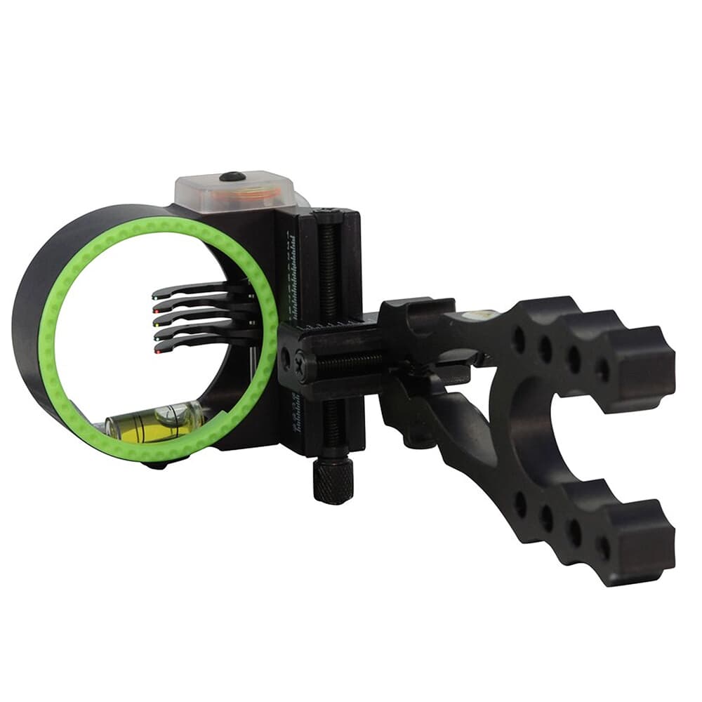 Black Gold Widow Maker 2&quot; Guard 5-Pin Black .019 RH Bow Sight WMX5