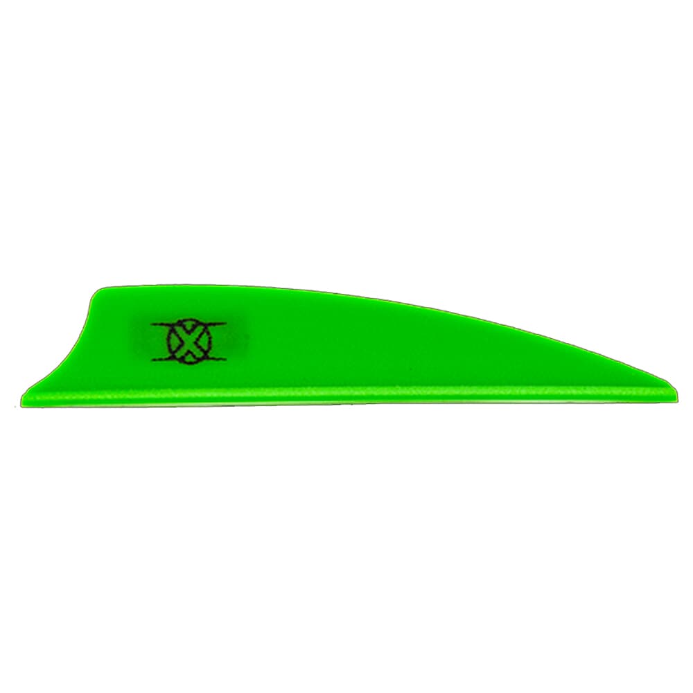 Bohning X Vane 2.25&quot; Shield Cut Neon Green 36pk 10771NG225