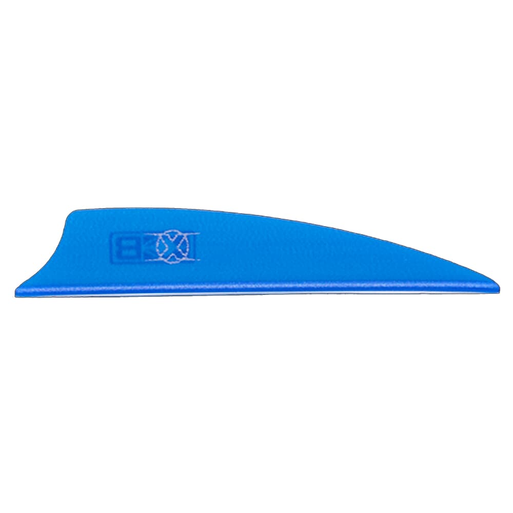 Bohning X Vane 2.25&quot; Shield Cut Satin Blue 36pk 10771SB225