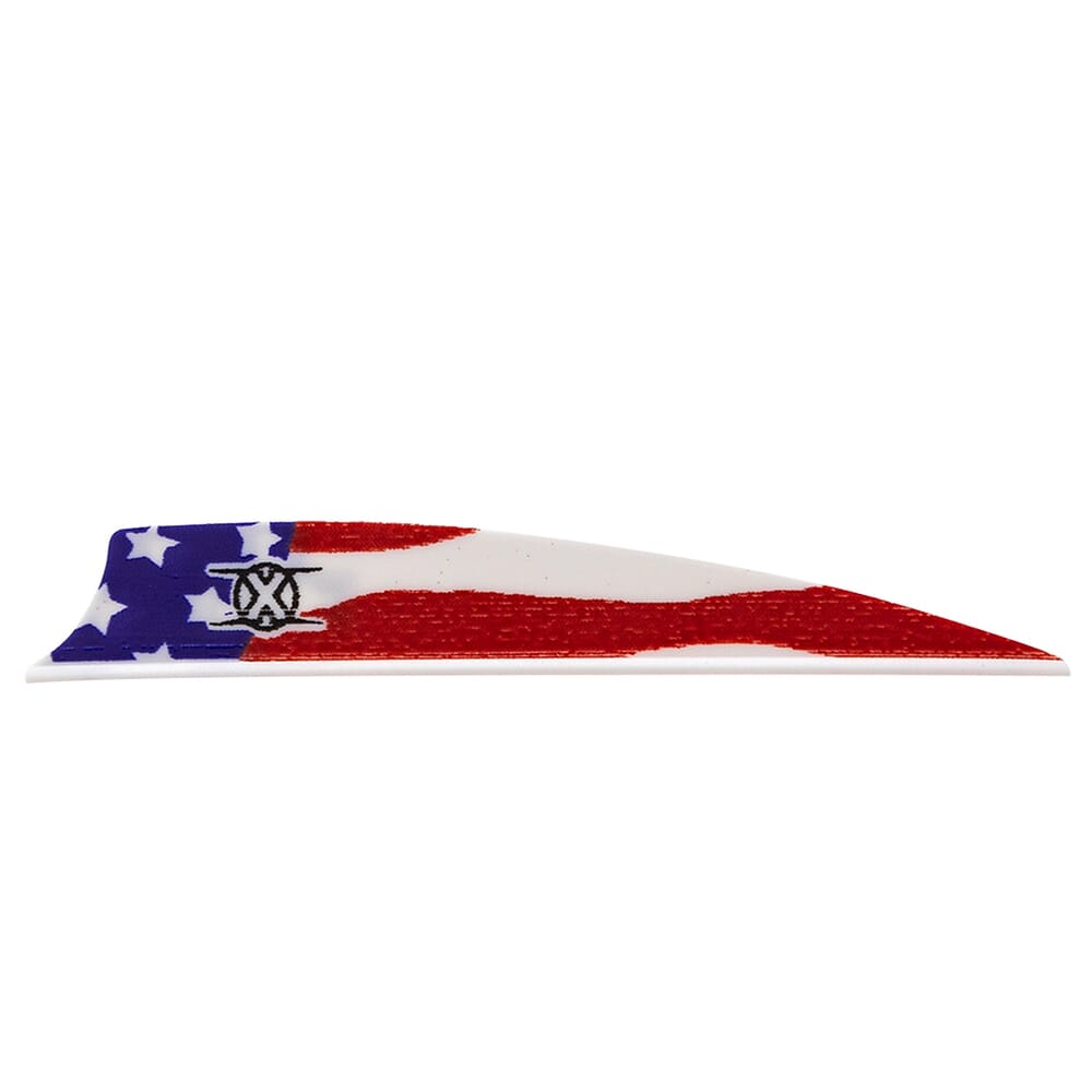 Bohning X Vane 3.5" Shield Cut American Flag 1000pk 10773AF35S