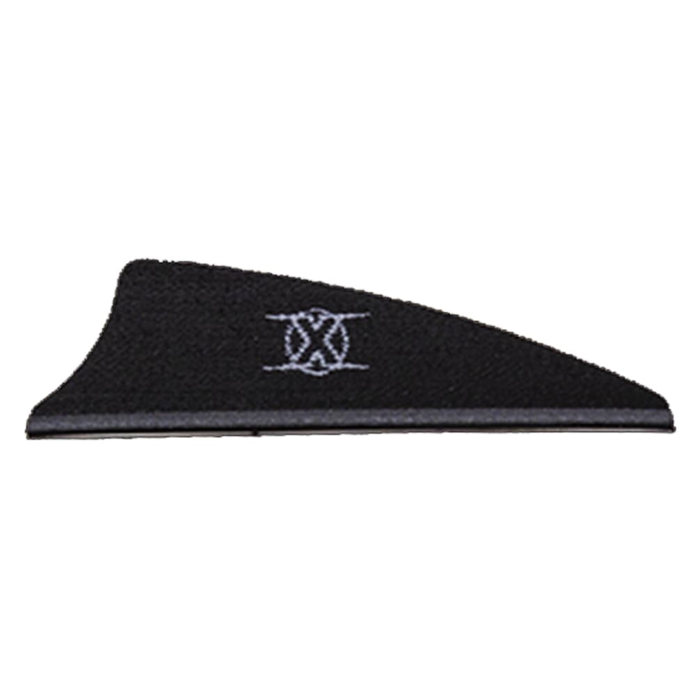 Bohning X Vane 1.5&quot; Shield Cut Black 100pk 10772BK15