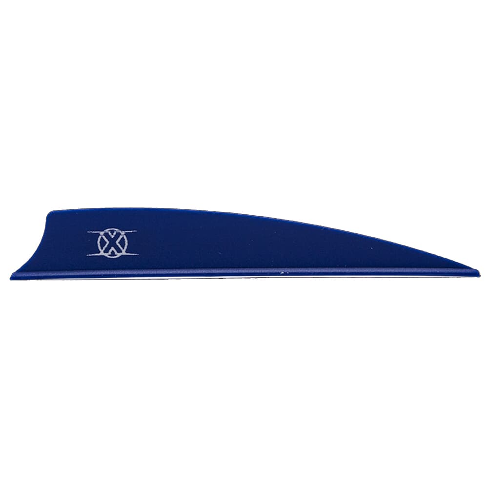 Bohning X Vane 3.5&quot; Shield Cut Blue 100pk 10772BL35S