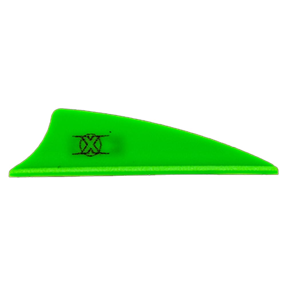 Bohning X Vane 1.75" Shield Cut Neon Green 100pk 10772NG175