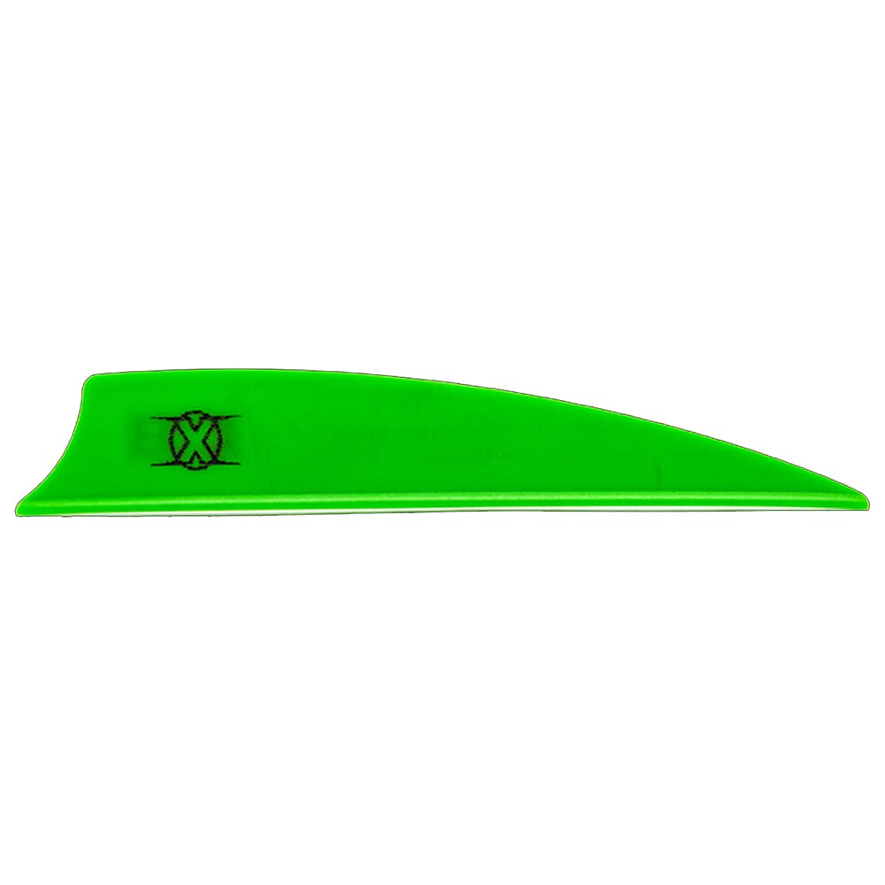 Bohning X Vane 3" Shield Cut Neon Green 100pk 10772NG3S