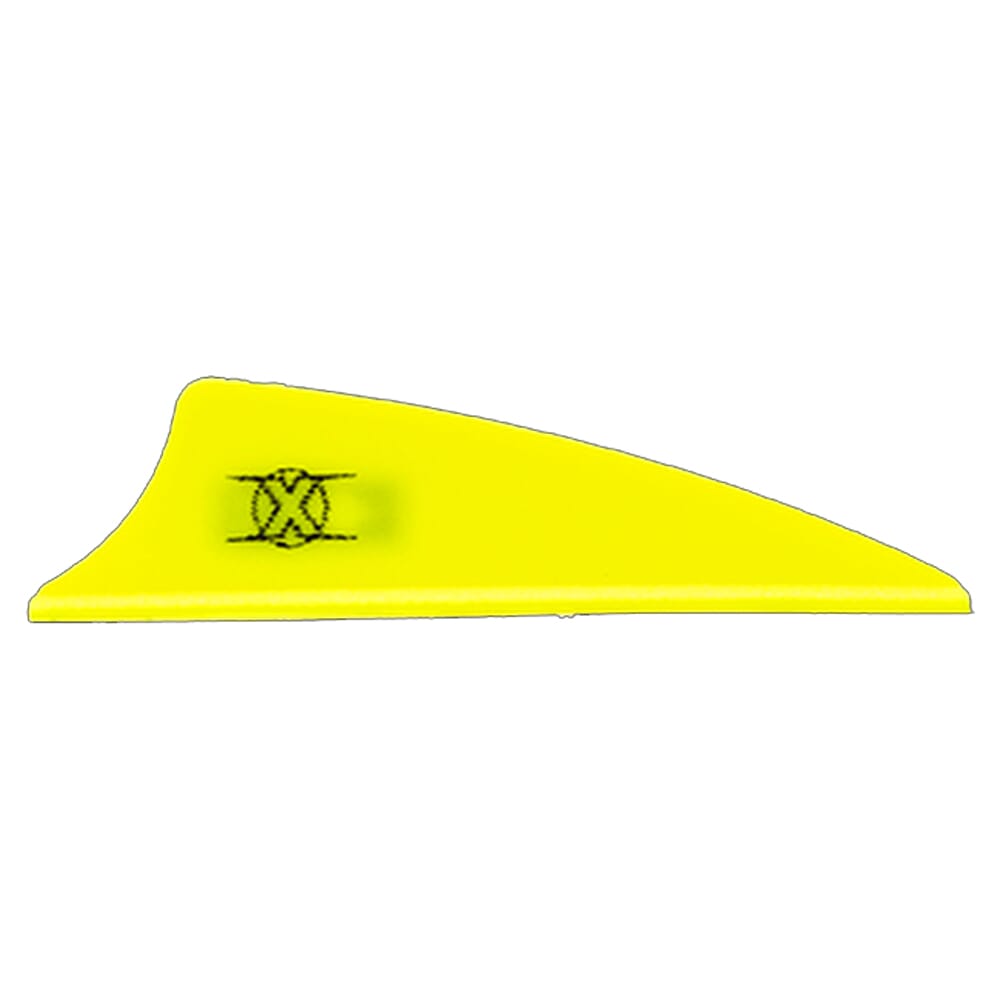 Bohning X Vane 1.75" Shield CutNeon Yellow 100pk 10772NY175