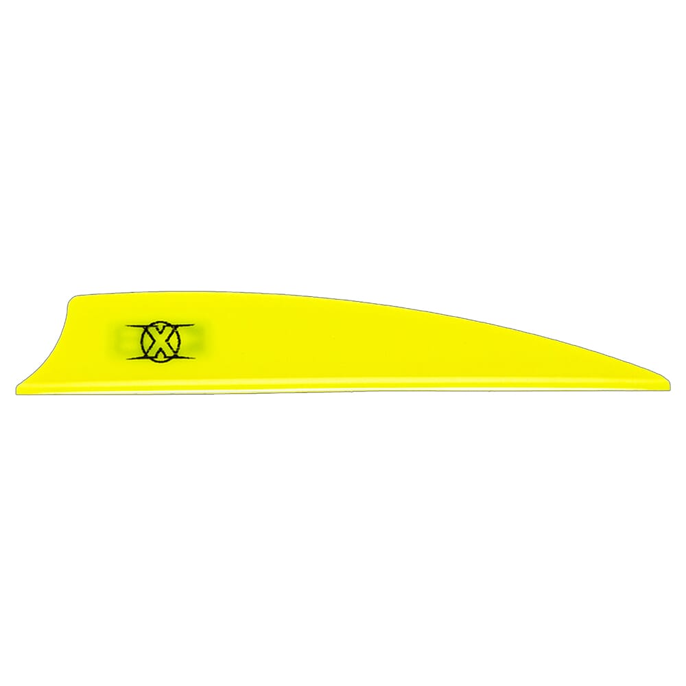 Bohning X Vane 3.5" Shield Cut Neon Yellow 100pk 10772NY35S
