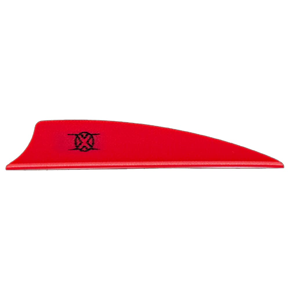 Bohning X Vane 1.75" Shield Cut Red 1000pk 10773RD175