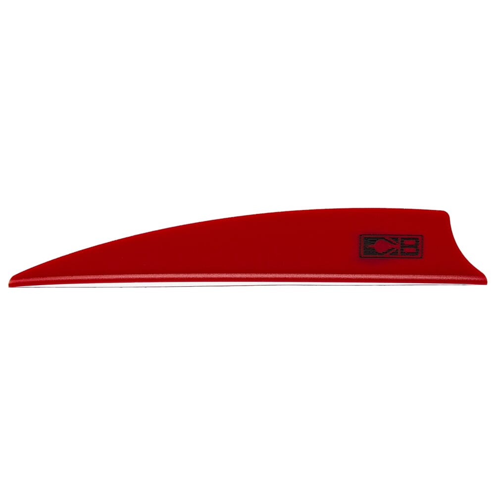 Bohning X Vane 3.5" Shield Cut Red 100pk 10772RD35S