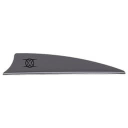 Bohning X Vane 3" Shield Cut Silver 100pk 10772SL3S