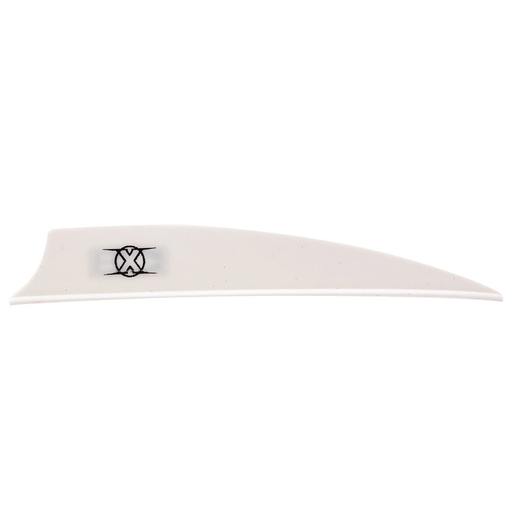 Bohning X Vane 3.5" Shield Cut White 100pk 10772WH35S