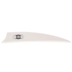 Bohning X Vane 3.5" Shield Cut White 1000pk 10773WH35S