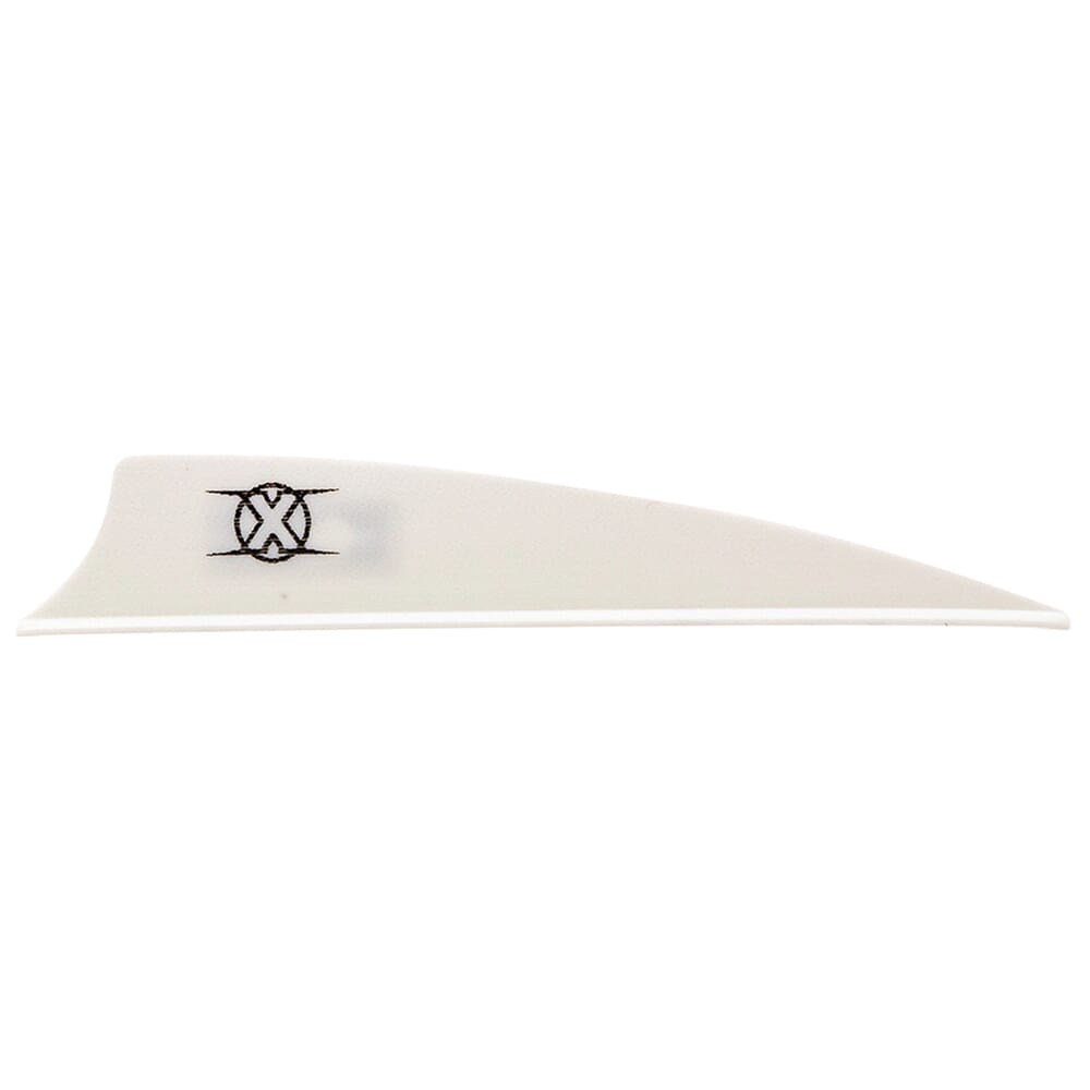 Bohning X Vane 3" Shield Cut White 100pk 10772WH3S